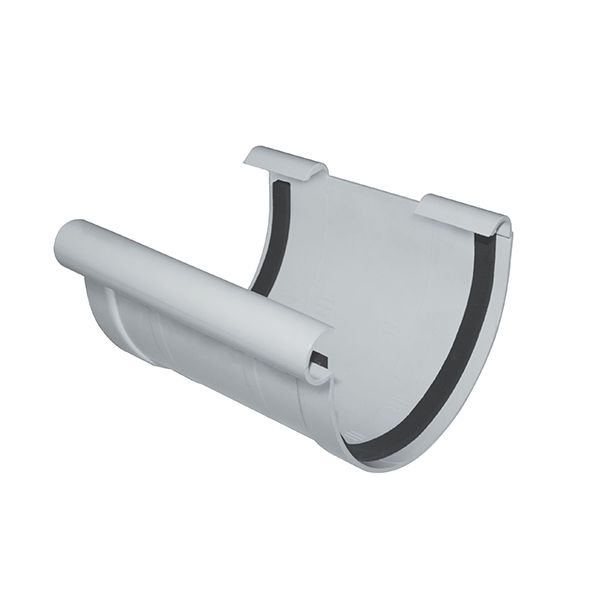 Half Round Gutter Connector 200101 Plumbing UniPVC Gutter Systems UniPVC